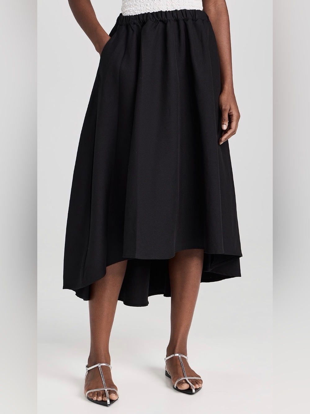 NWT Enza Costa Twill Circle Midi Skirt